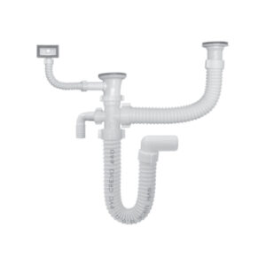 Sifon dvodjelne sudopere sa prelivom priključkom za mašinu NVM