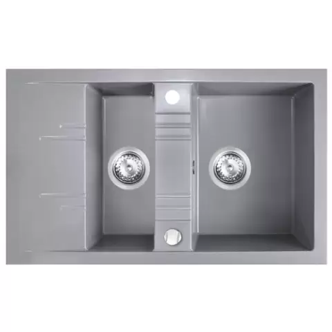 FERRO sudoper granitni SIVI 48×79 MEZZO II GRAFIT DRGM3/4″8-79GA