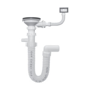 Sifon jednodjelne sudopere fi115 sa prelivom i priključkom za mašinu NVM