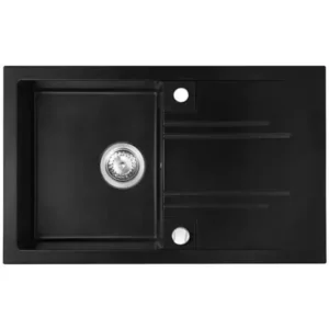 FERRO sudoper granitni CRNI 48×78 MEZZO II GRAFIT DRGM48-78BA