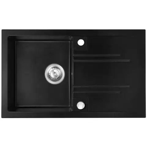 FERRO sudoper granitni CRNI 48×78 MEZZO II GRAFIT DRGM48-78BA