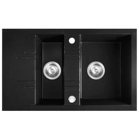 FERRO sudoper granitni CRNI 48×79 MEZZO II GRAFIT DRGM3/4″8-79BA