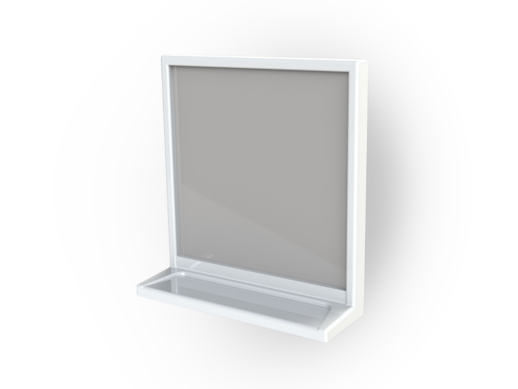 Ogledalo s etažerom 440×475 EUROPLAST