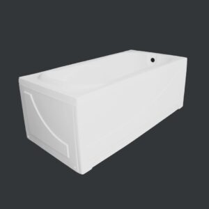 Kupaona anatomska kada duboka 140×70 AQUARIUS sa sjedištem i oblogom