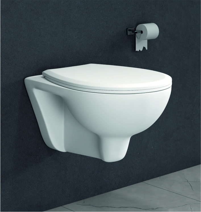 Viseća konzolna šolja bez rubova BABY sa sporospuštajućom daskom