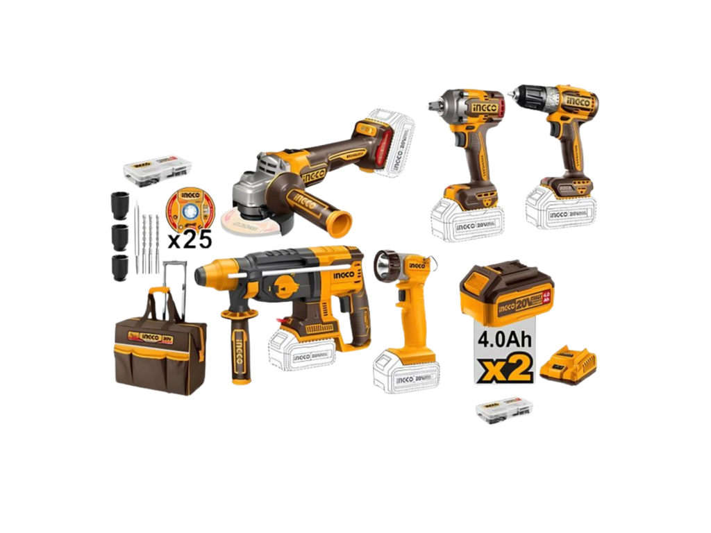 INGCO AKU set alata combo kit 5/1 u koferu CKLI2059E