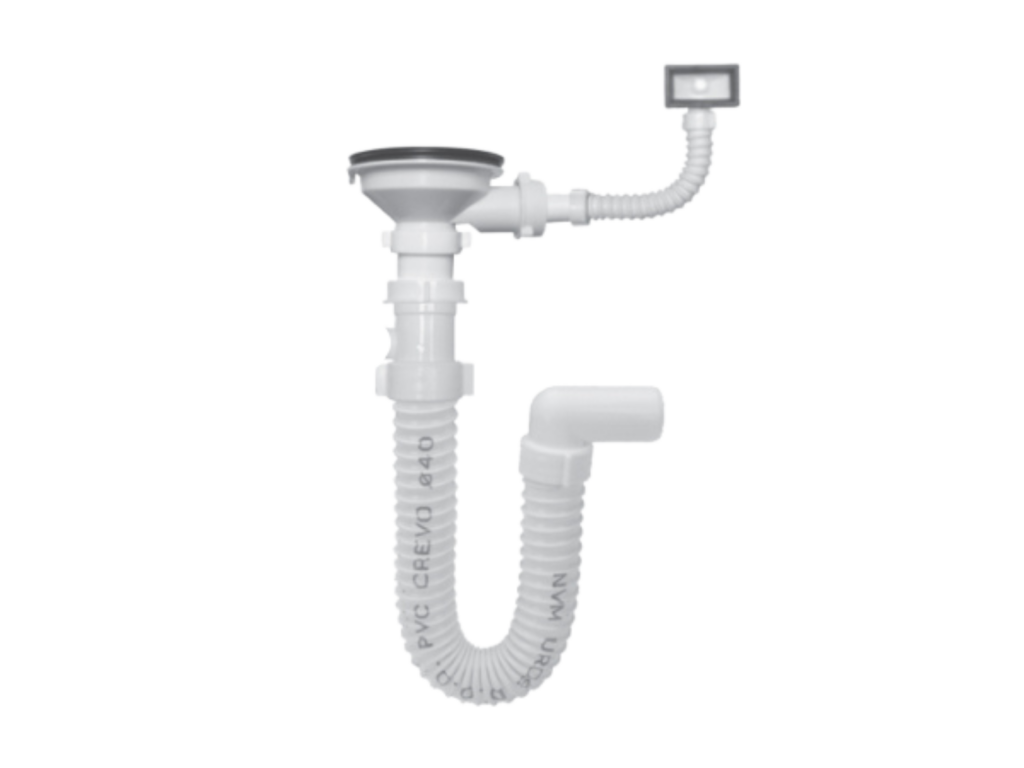 Sifon jednodjelne sudopere fi115 sa prelivom