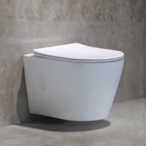 Viseća konzolna šolja bez rubova SAVA sa sporospuštajućom daskom