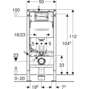 Vodokotlić ugradbeni GEBERIT DUOFIX BASIC sa tipkom